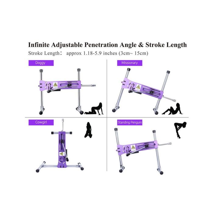 HiSmith Purple Premium Sex Machine Remote And App