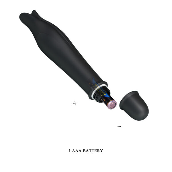 Battery G-Spot Vibrator ''Edward'' Black (137mm)