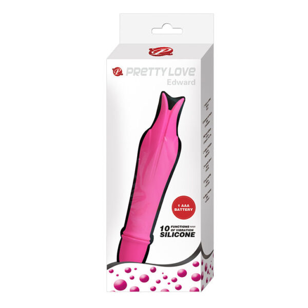 Battery G-Spot Vibrator ''Edward'' Hot Pink (137mm)