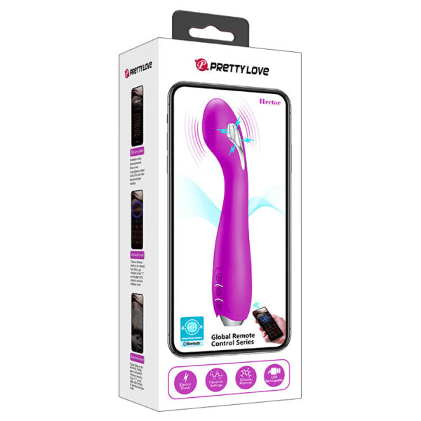 Rechargeable Mobile APP Control Electric Stimulation "Homunculus" Purple