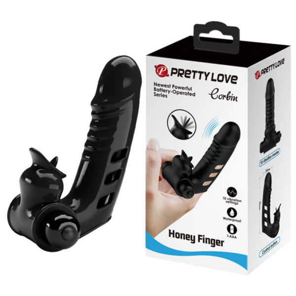 Finger Vibrator "Corbin" - Black