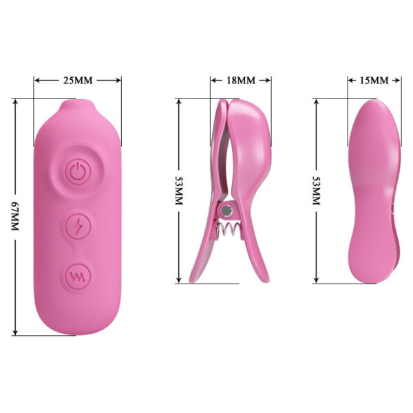 Nipple Clip Romantic Wave II Pink