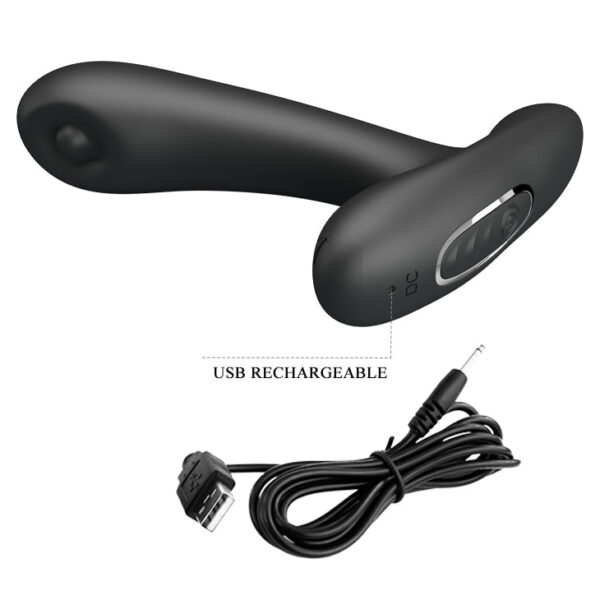 Anal Stimulator ''Remington'' Inflatable Vibrating Prostate Stimulator - Black