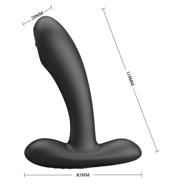 Anal Stimulator ''Remington'' Inflatable Vibrating Prostate Stimulator - Black