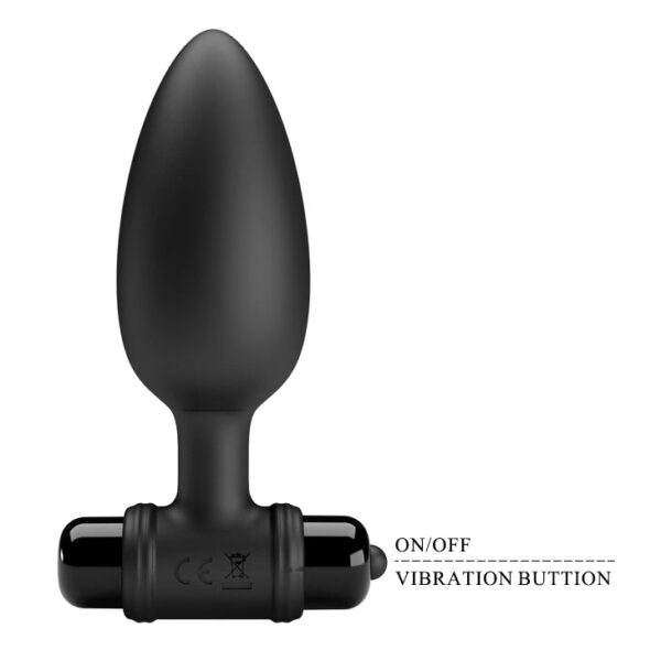 Anal Stimulator ''Vibra Butt PLUG II'' Vibrating Prostate Stimulator - Black