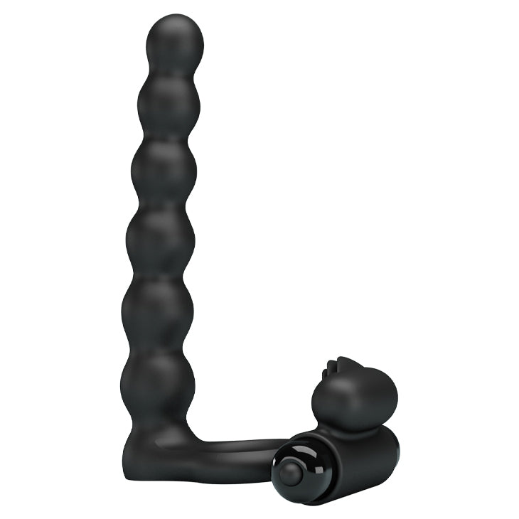 Cock Ring / Clitoral Vibrating ''Hercules Penis Sheath III'' - Black