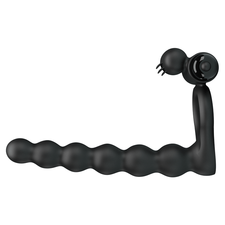 Cock Ring / Clitoral Vibrating ''Hercules Penis Sheath III'' - Black