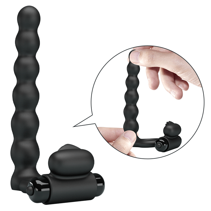 Cock Ring / Clitoral Vibrating ''Hercules Penis Sheath III'' - Black