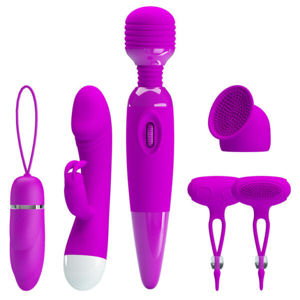 Battery/ Rechargeable Purple Desire Collection - 5 Toys & Attachments