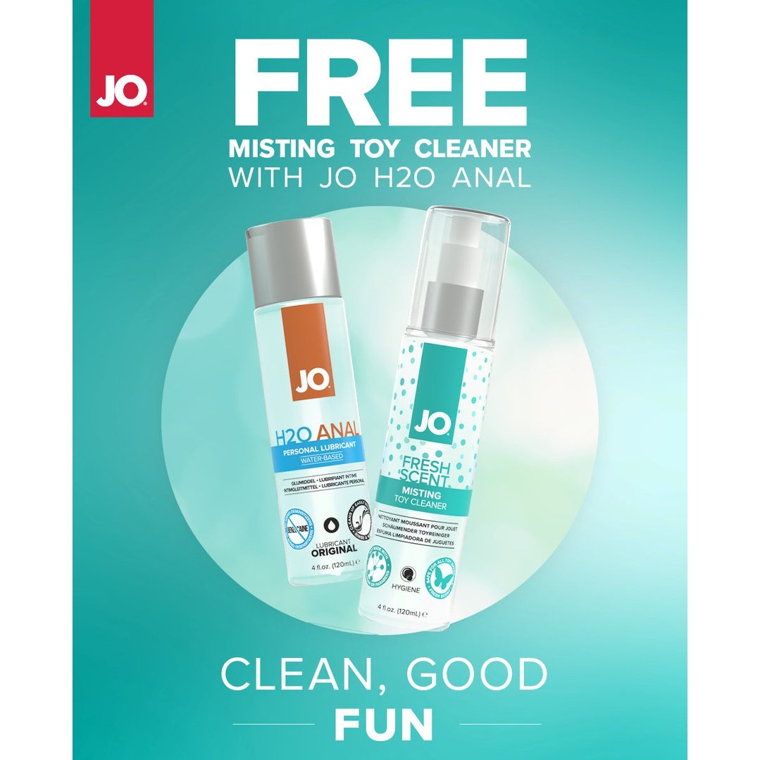 JO H2O Anal Original Lubricant + Misting Toy Cleaner