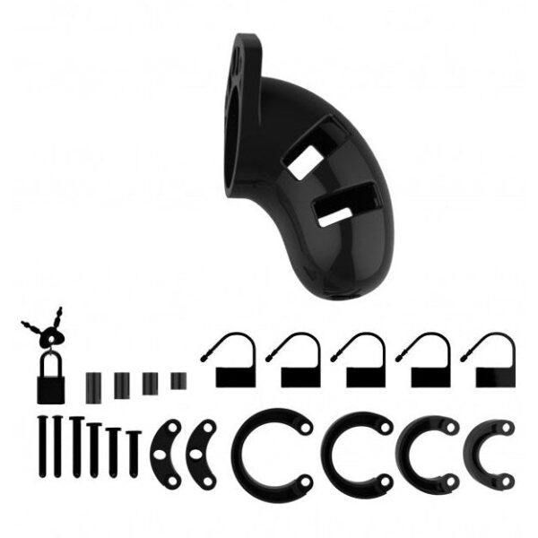 Model 01 - Chastity - 3.5" - Cock Cage - Black