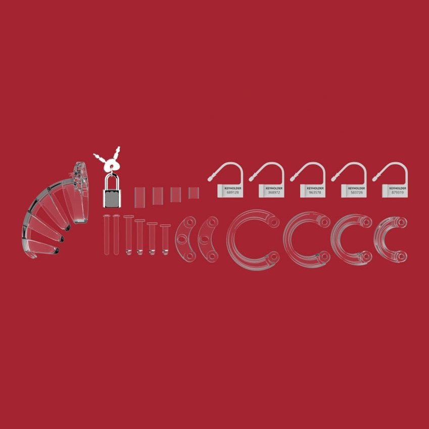 Model 02 - Chastity - 3.5" - Cock Cage - Transparent