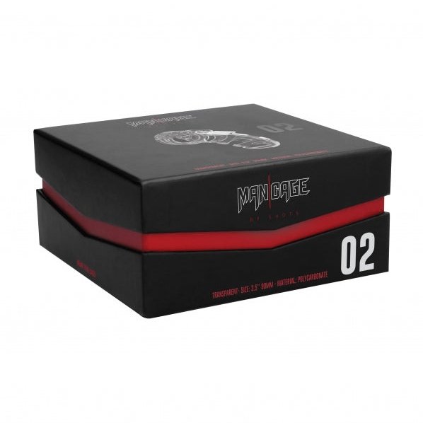 Model 02 - Chastity - 3.5" - Cock Cage - Transparent