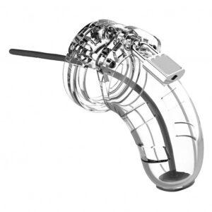 Model 15 - Chastity - 3.5" - Cage with Silicone Urethral Sounding