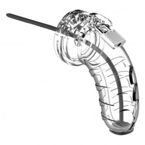 Model 16 - Chastity - 4.5" - Cage with Silicone Urethral Sounding
