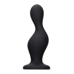 Anal Silicone "Wave" Butt Plug - Black