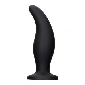 Anal Silicone ''Curve'' Butt Plug - Black