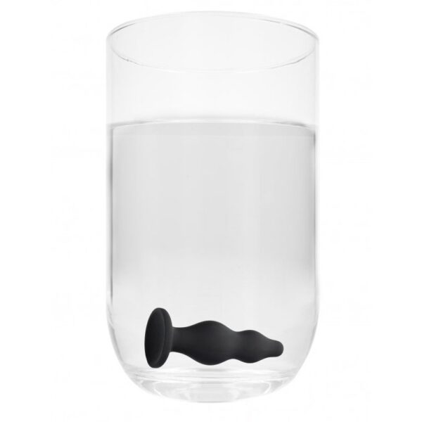 Anal Silicone ''Bubble Butt'' Plug - Black