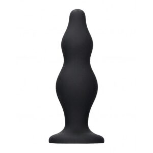 Anal Silicone ''Bubble Butt'' Plug - Black