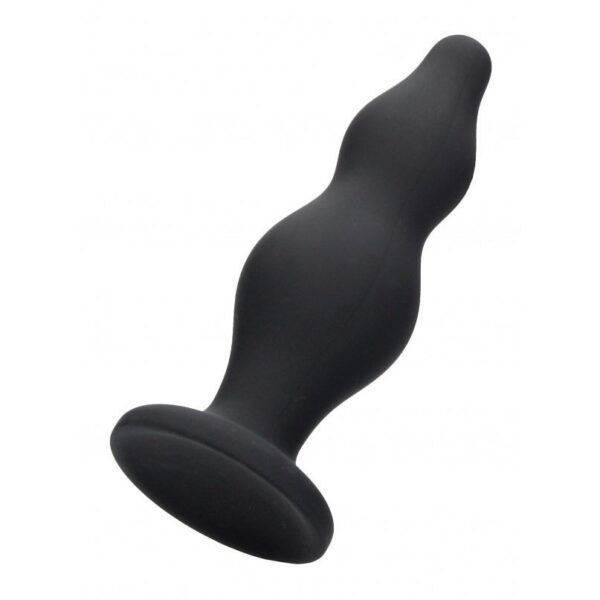 Anal Silicone ''Bubble Butt'' Plug - Black