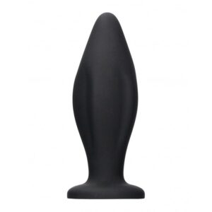 Anal Silicone ''Edgy'' Butt Plug - Black