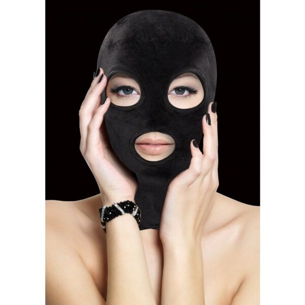 Velvet & Velcro Mask with Eye and Mouth Opening