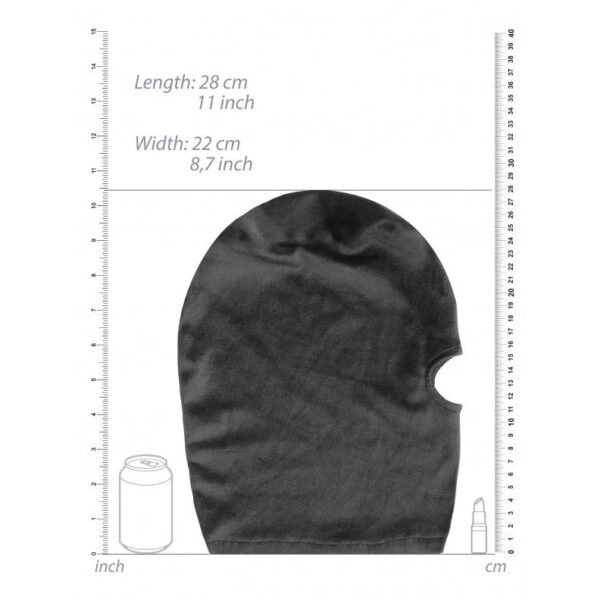 Velvet & Velcro Mask with Mouth Opening