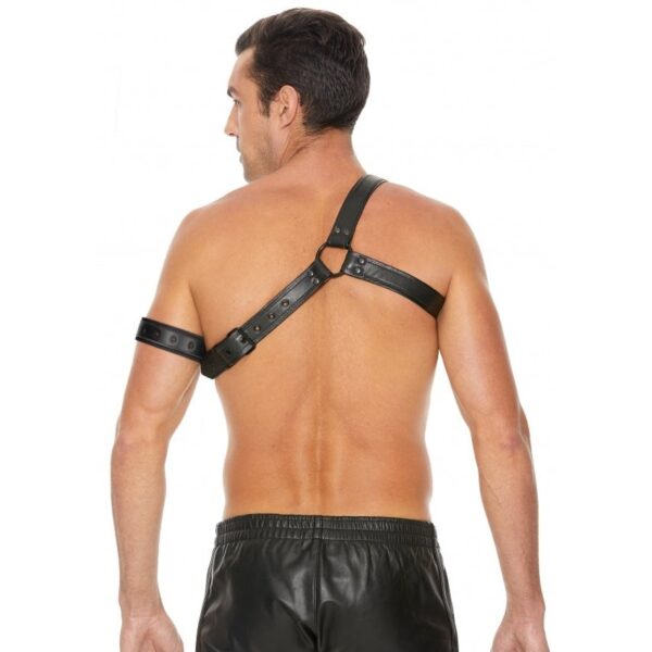 Harness Gladiator with Arm Band- One Size - Black