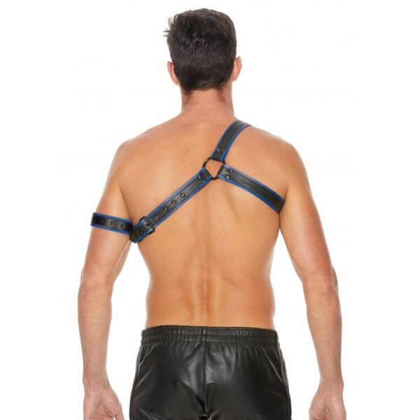 Harness Gladiator with Arm Band - One Size - Blue