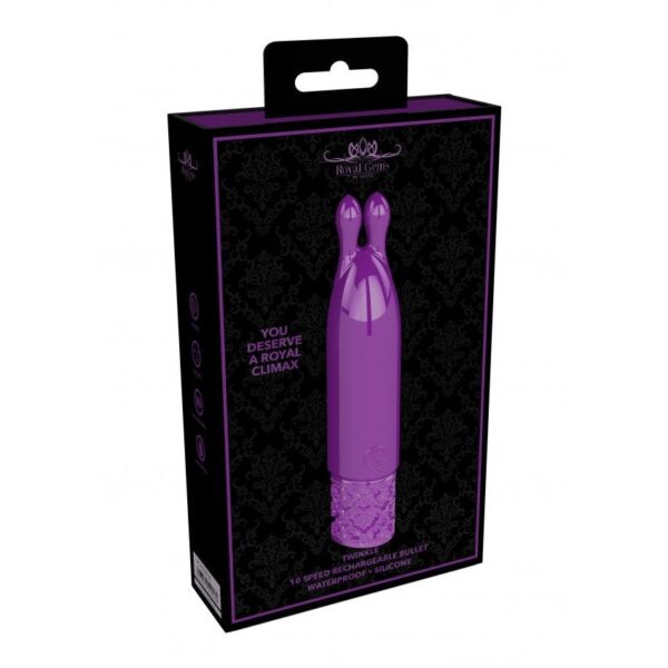 Rechargeable Twinkle - Rechargeable Silicone Bullet - Purple