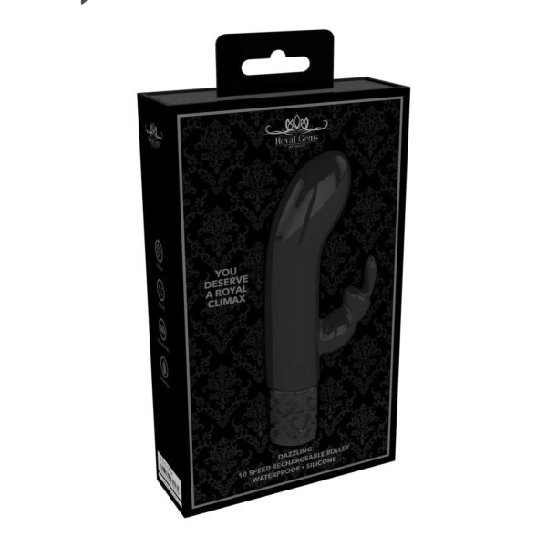 Rechargeable Dazzling - Rechargeable Silicone Bullet - Black