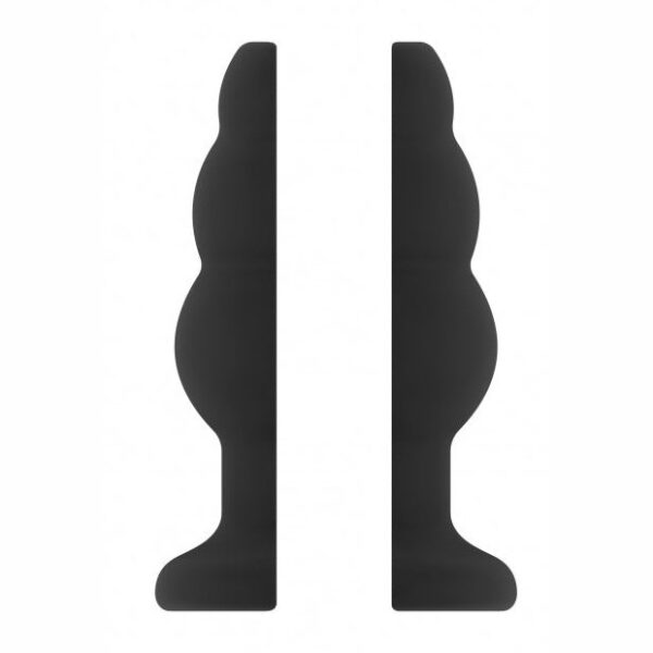 No 51 - Large Hollow Tunnel Butt Plug - 5 Inch - Black