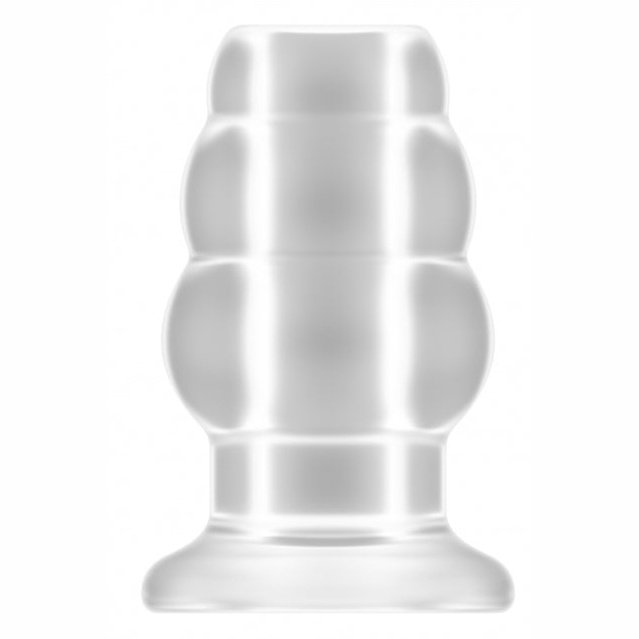 No 51 - Large Hollow Tunnel Butt Plug - 5 Inch - Translucent