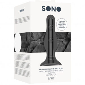 No 67 - Self Penetrating Butt Plug - Black