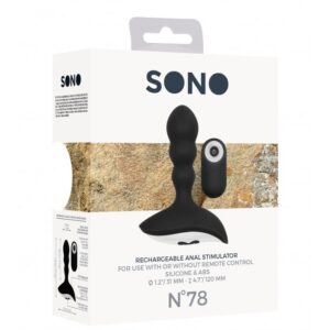 No 78 - Rechargeable Anal Stimulator - Black