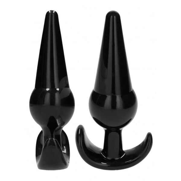 No 80 - 4-Piece Butt Plug Set - Black