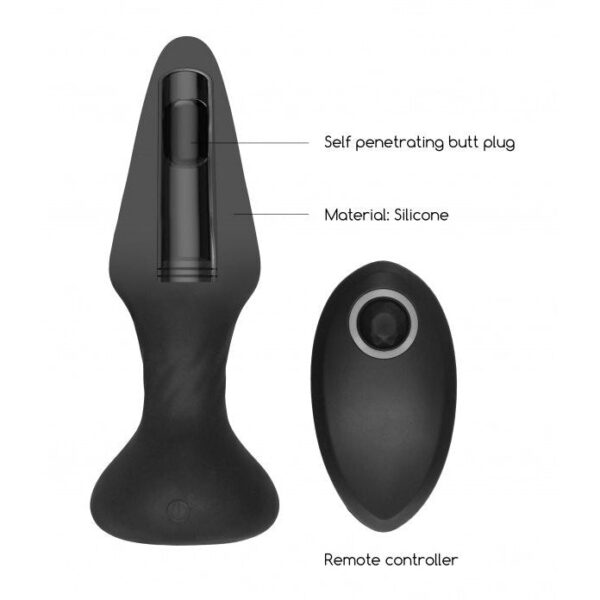 No 81 - Rechargeable Remote Controlled Self Penetrating Butt Plug