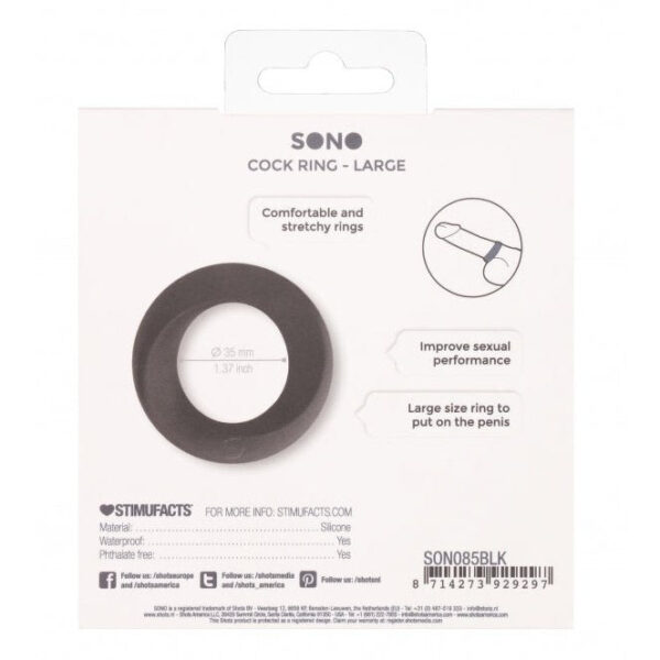 No 85 - Cock Ring - Large - Black