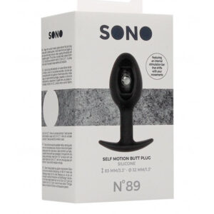 No 89 - Self Penetrating Butt Plug - Black
