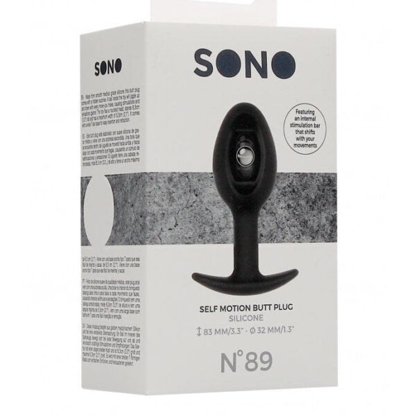 No 89 - Self Penetrating Butt Plug - Black