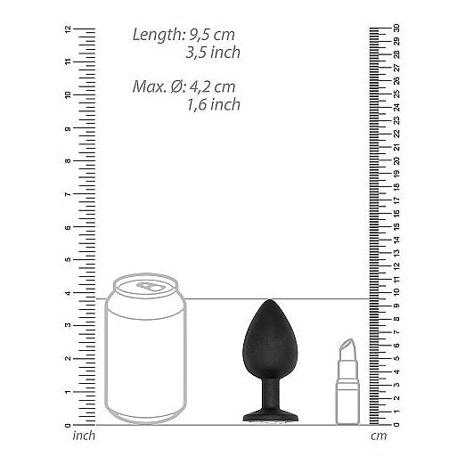 No 91 - Self Penetrating Butt Plug - Black