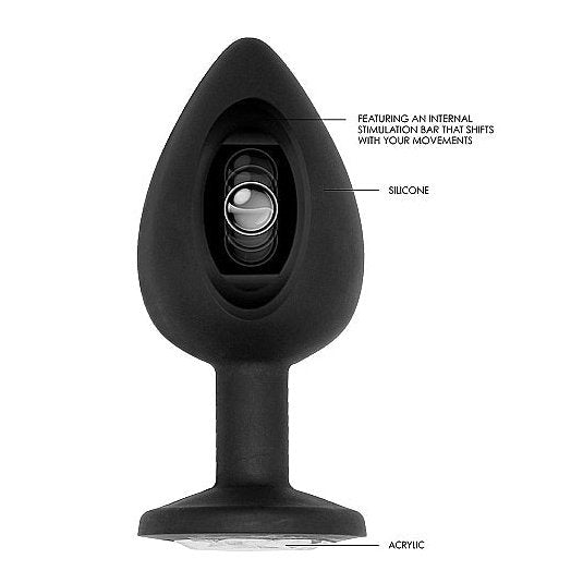 No 91 - Self Penetrating Butt Plug - Black