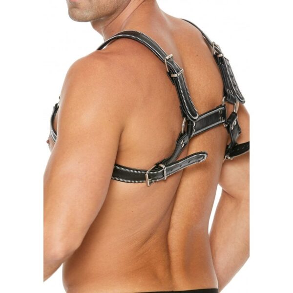 Harness Z Series Chest Bulldog - Black/Black - L/XL