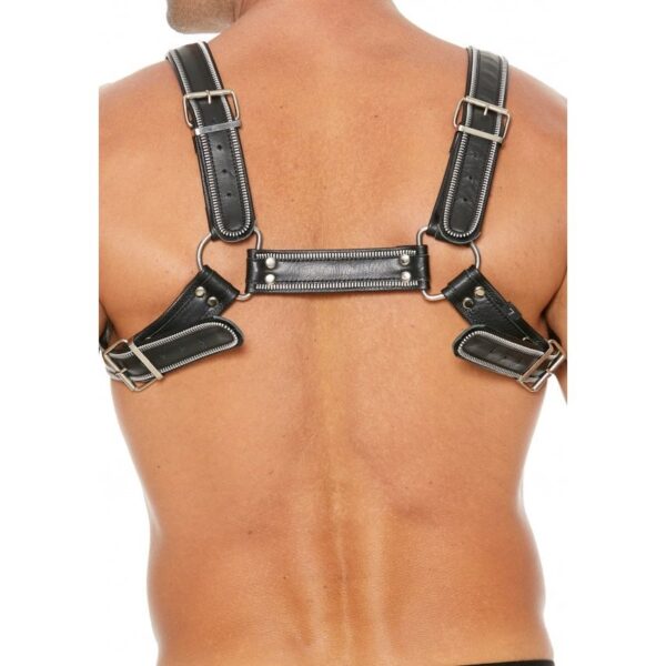 Harness Z Series Chest Bulldog - Black/Black - L/XL