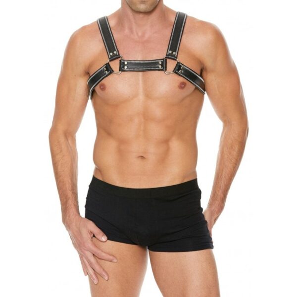 Harness Z Series Chest Bulldog - Black/Black - L/XL