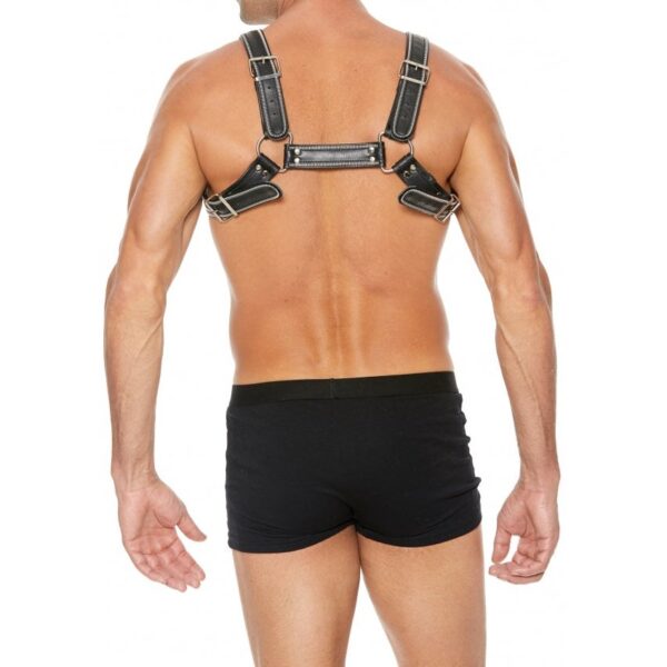 Harness Z Series Chest Bulldog - Black/Black - L/XL