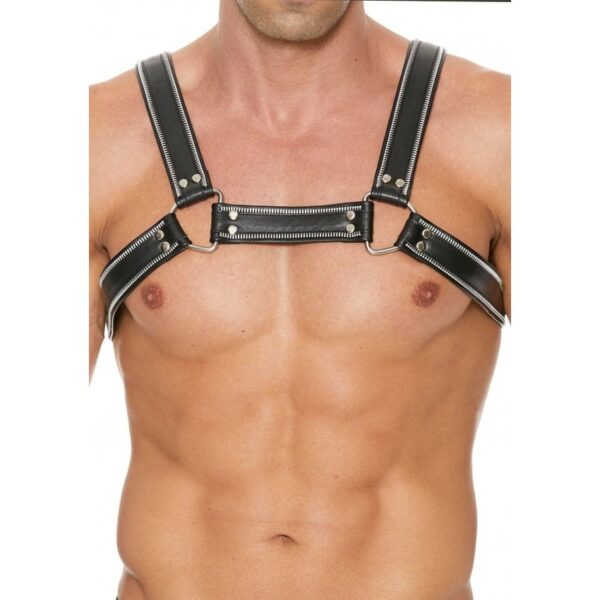 Harness Z Series Chest Bulldog - Black/Black - S/M