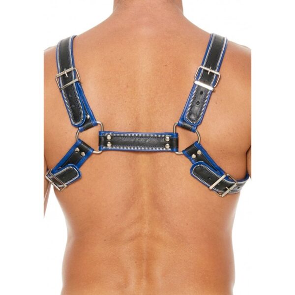 Harness Z Series Chest Bulldog - Black/Blue - S/M