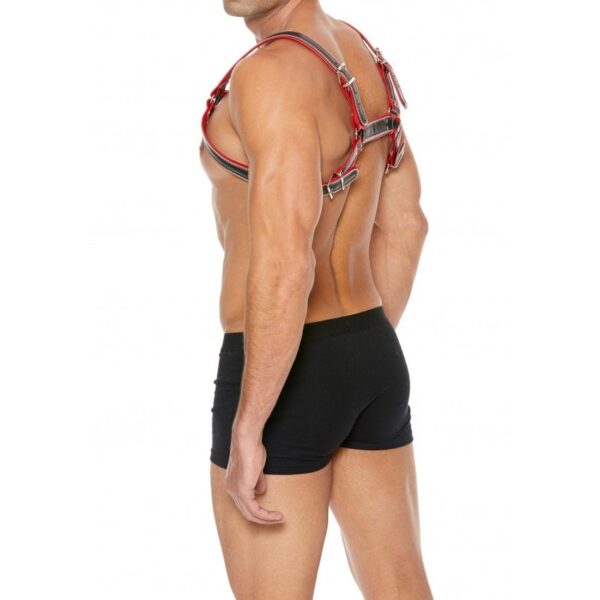 Harness Z Series Chest Bulldog - Black/Red - S/M