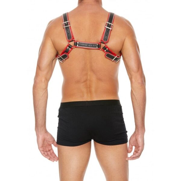 Harness Z Series Chest Bulldog - Black/Red - S/M